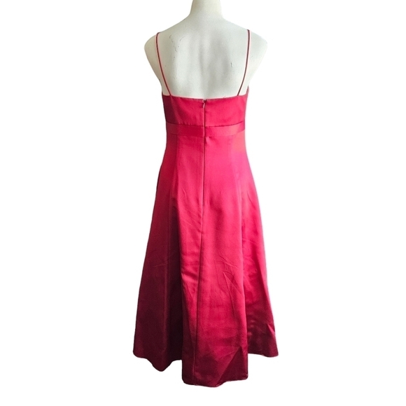 Davids Bridal Apple Empire Spaghetti Strap Bridesmaid Prom Dress Sz 6 - Picture 2 of 5